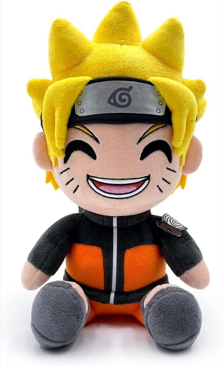 A Naruto Uzumaki plushie from "Naruto" 