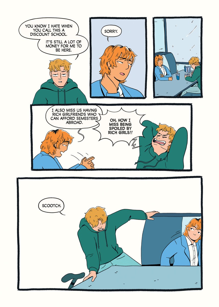 A page from How Could You graphic novel.