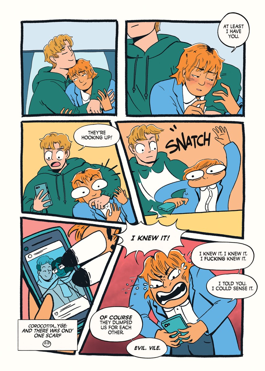 A page from How Could You graphic novel. (Oni Press)