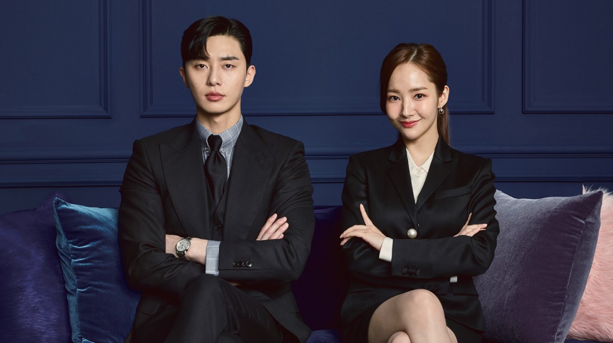 Characters Lee Young Joon and Kim Mi So from What's Wrong With Secretary Kim?