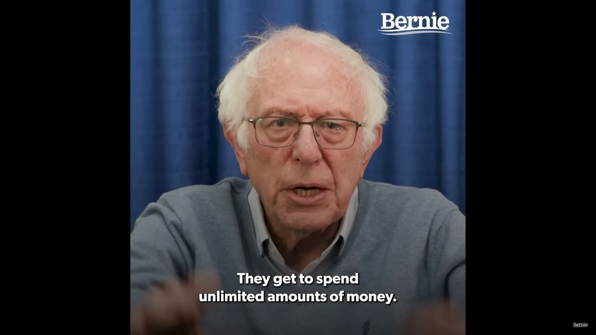 Bernie Sanders accuses billionaires of buying out the government through Super PACs in the 2024 election