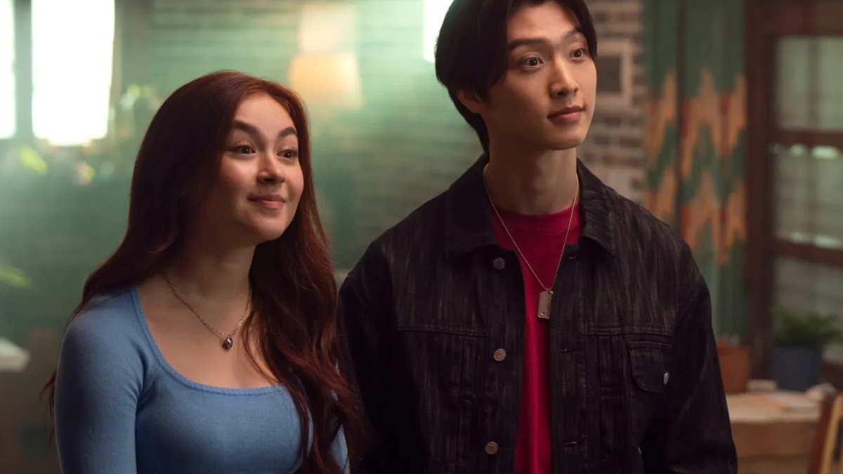 L-R: Kitty Song Covey (Anna Cathcart) and Minho (Sangheon Lee) from 'XO, Kitty' season 2