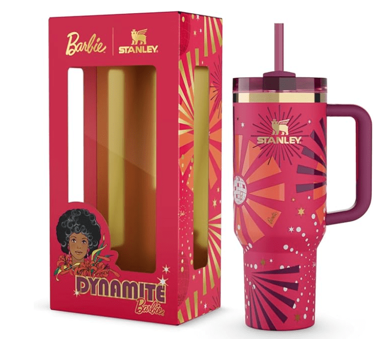 The Stanley x Barbie '80s Dynamite Quencher