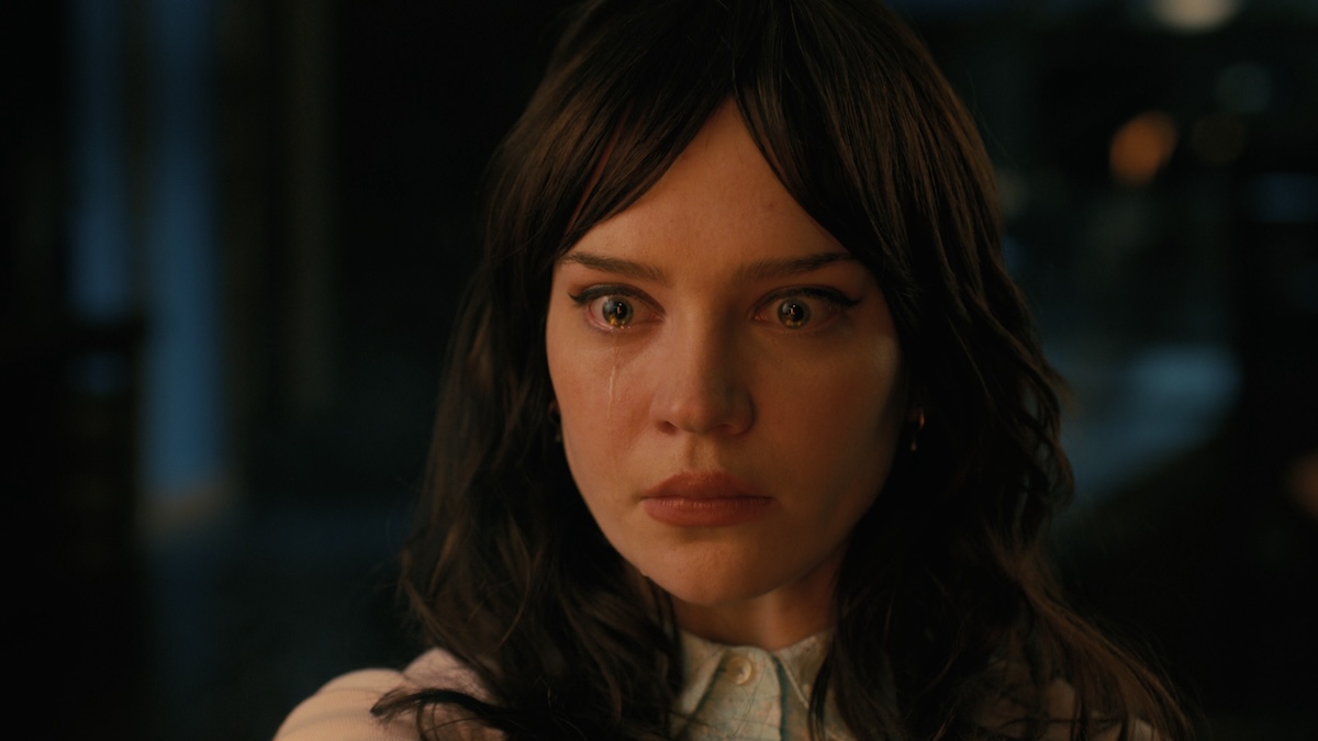 sophie thatcher crying