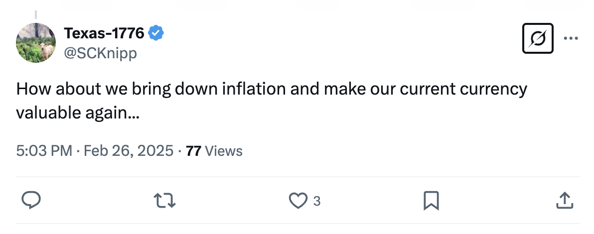 X post about $250 Trump bill