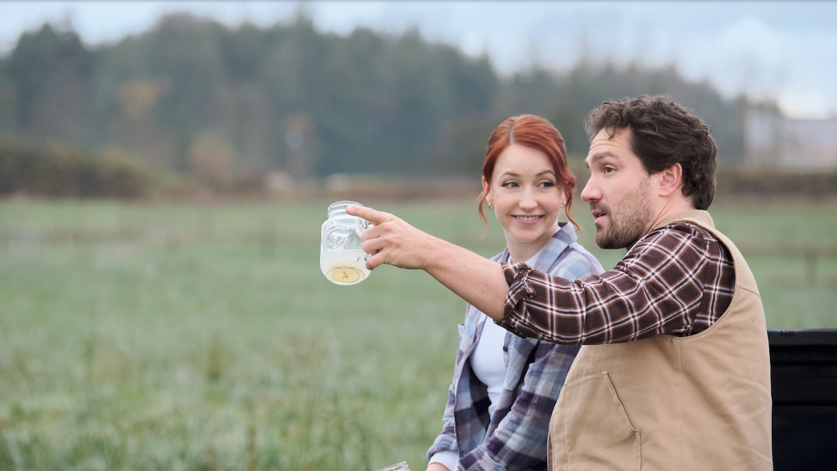 Emily Tennant and Jake Foy star in the original, romantic movie, "The Wish Swap."