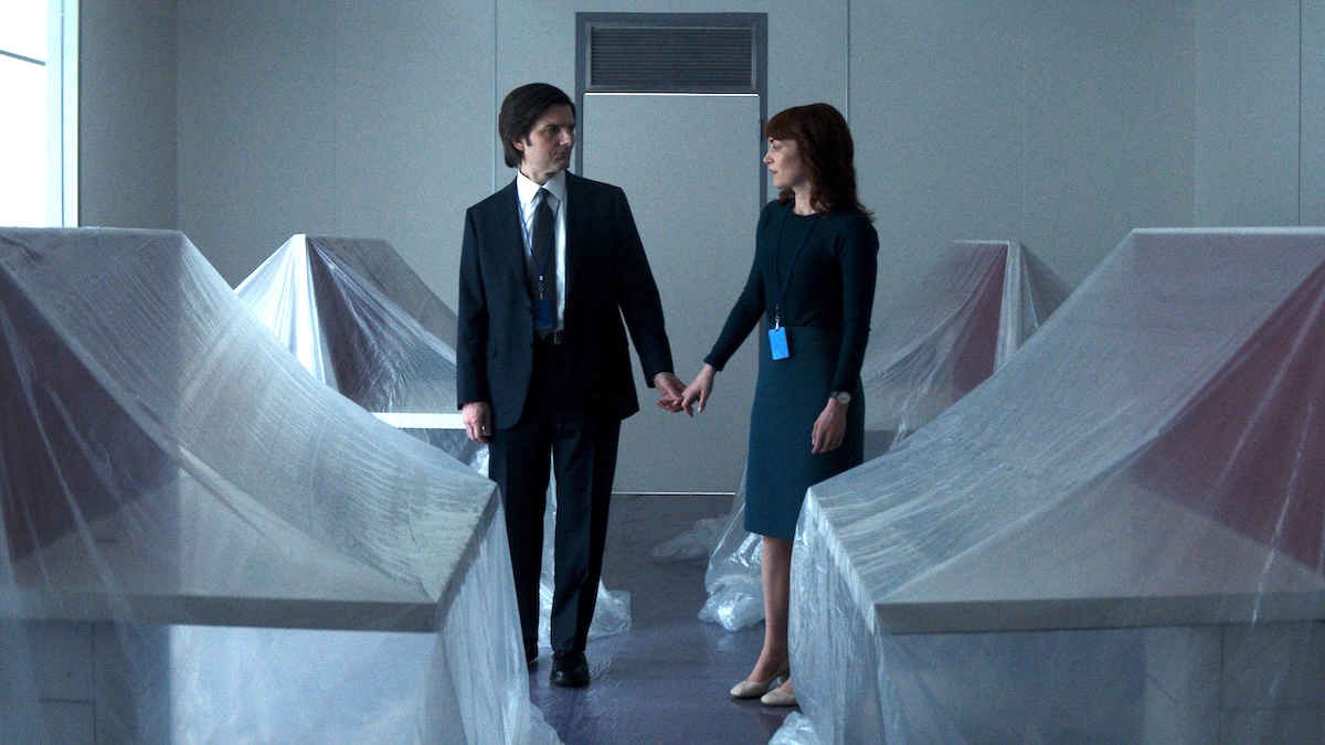 mark and helly holding hands