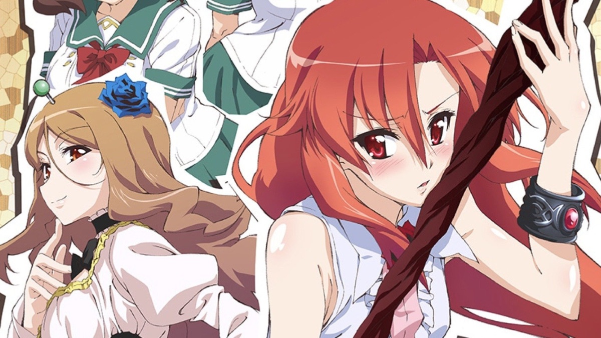 A group of school girls hold weapons in "So I Can't Play H"