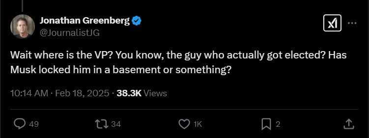 X users point out JD Vance's lack of joint interviews with President Trump