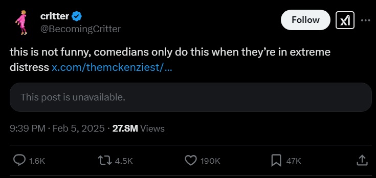 A tweet criticizing Cuomo for yelling at a heckler at her comedy show