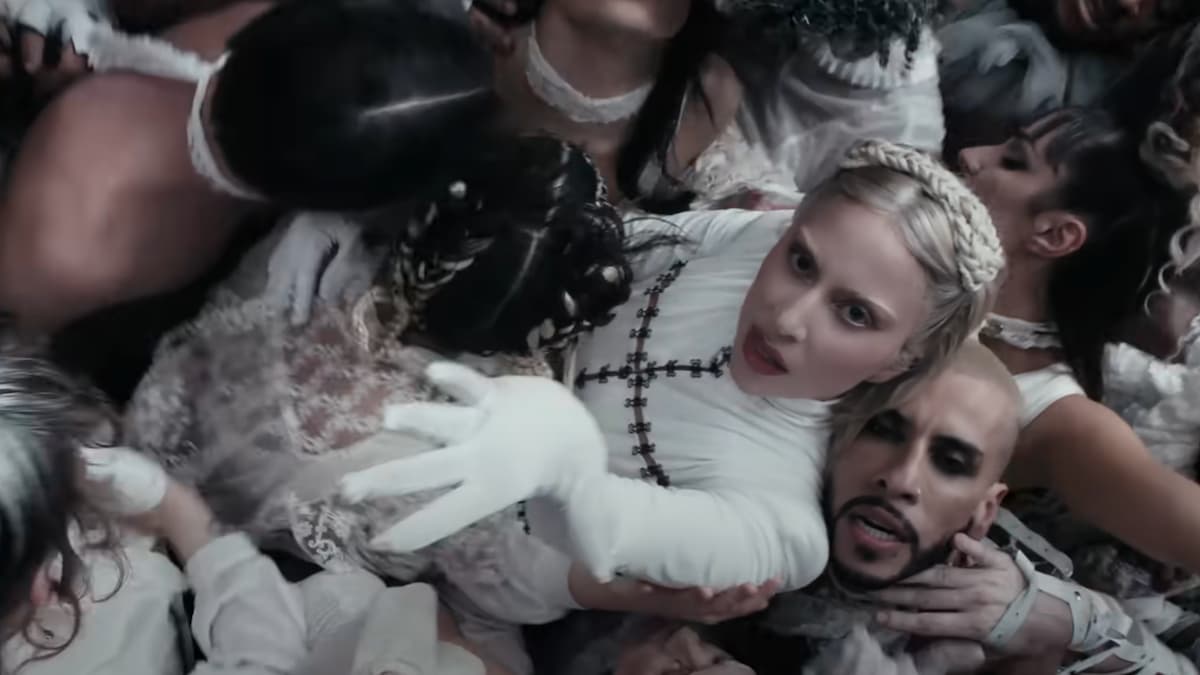 Lady Gaga in the music video for "Abracadabra"