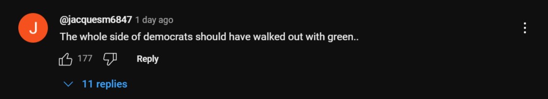 Commenters disappointed at Democrats silent protest in Congress