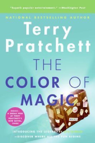 The cover for The Color of Magic by Terry Pratchet