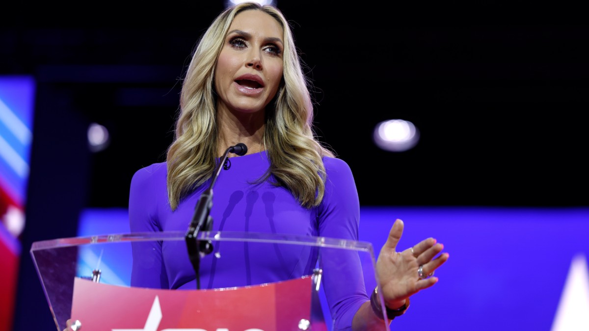 Lara Trump speaks at the 2023 CPAC