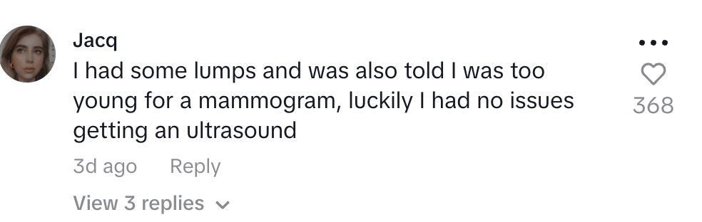 Comments on @miksstuff video about breast cancer screening