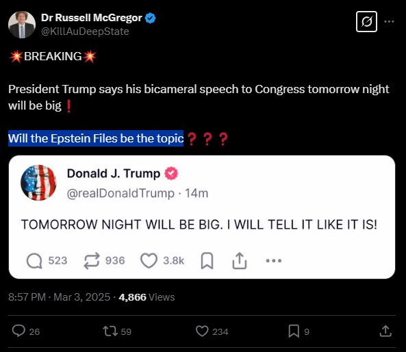 Social media speculates on Epsteil files release