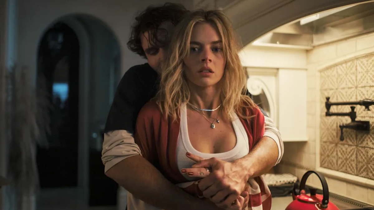 sofia and duerson in a kitchen together