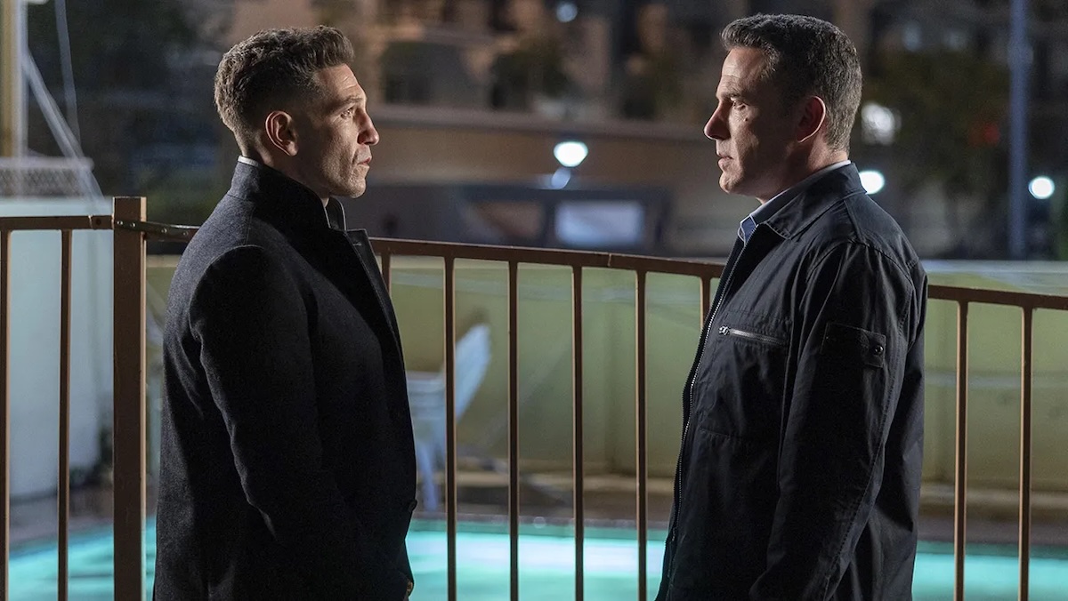 jon bernthal and ben affleck staring at each other