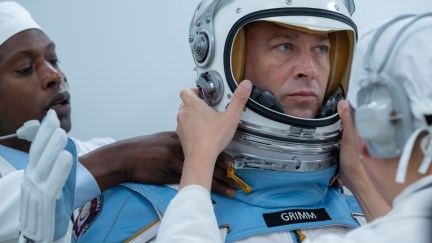 Ben grimm wearing a space suit