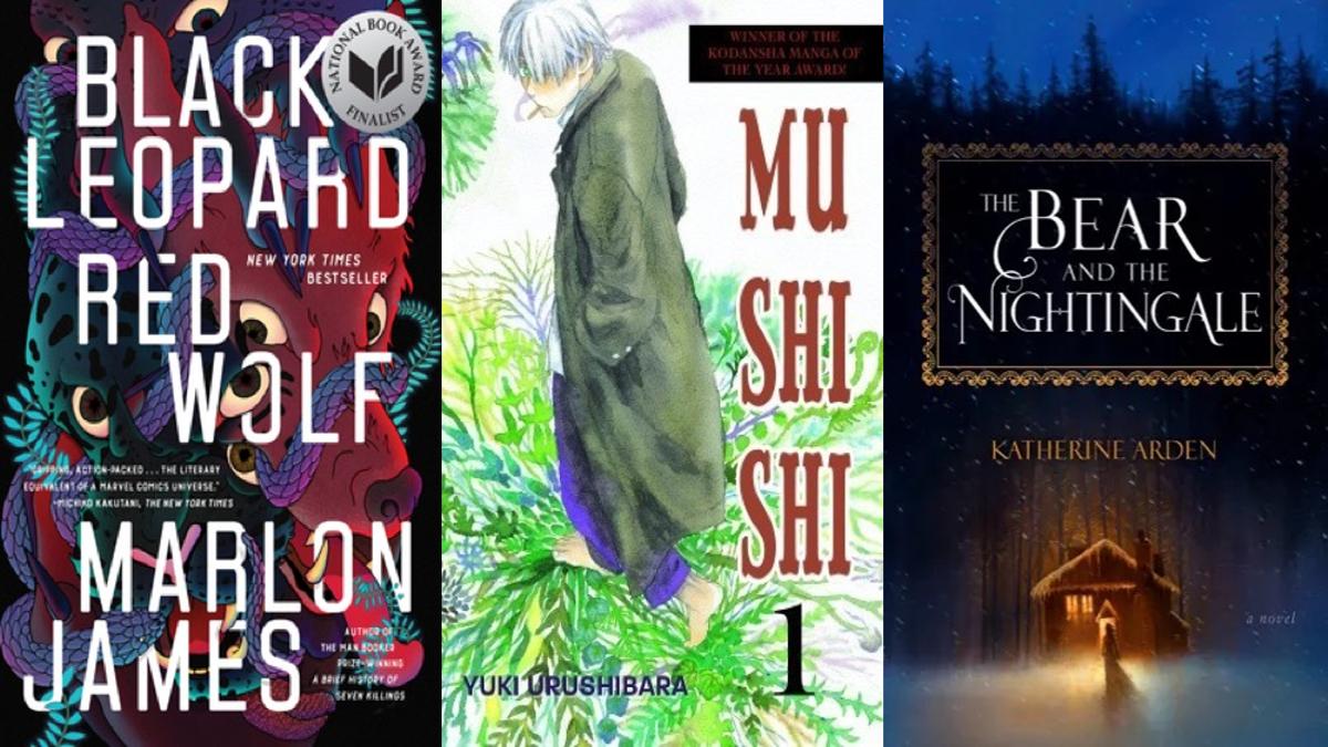 A series of world mythology fantasy book covers