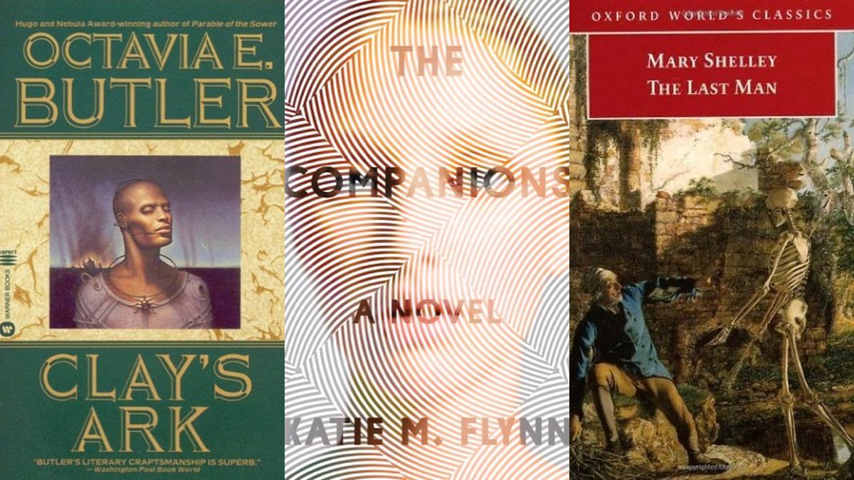 Three novels about viruses and plagues collage