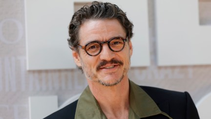 pedro pascal on a carpet