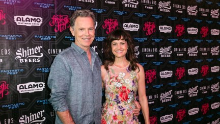 bruce greenwood and carla gugino standing together