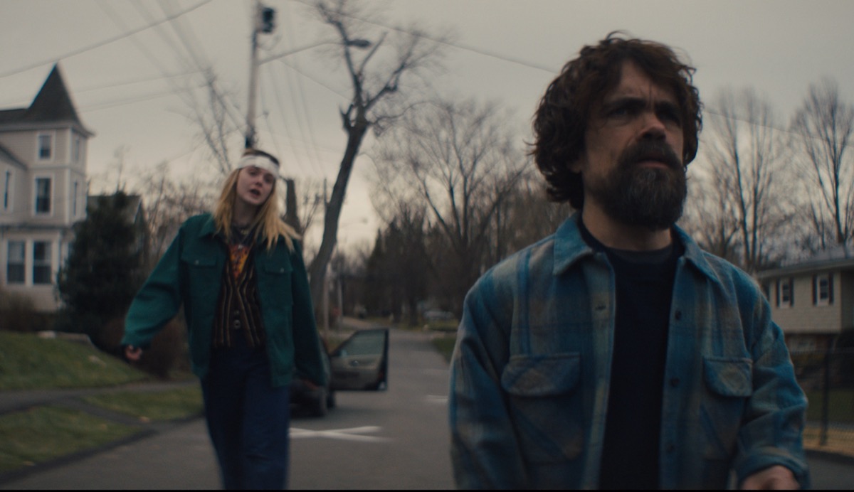 A woman follows a man walking away in "I Think We're Alone Now"