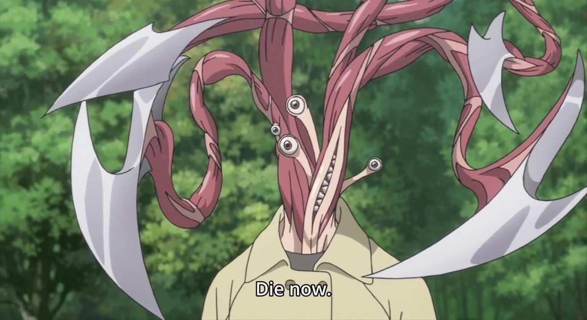 a parasite from "Parasyte"