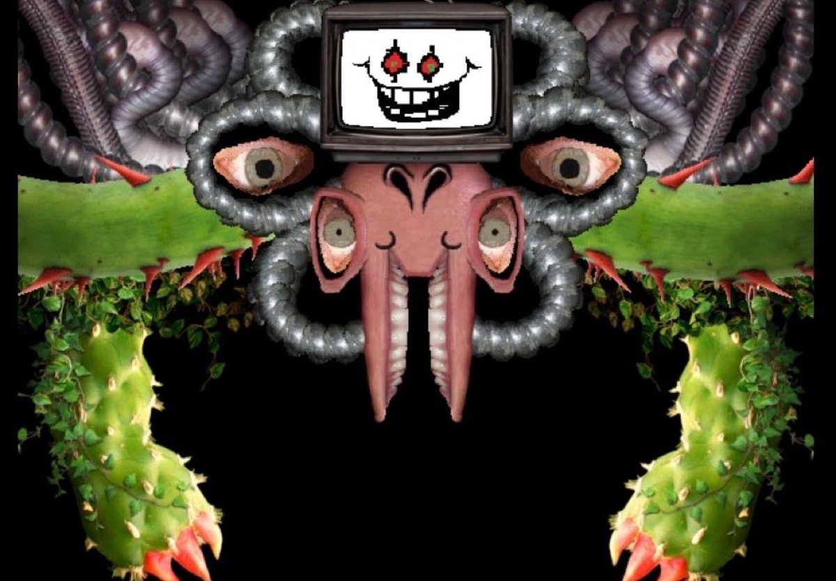 Photoshop Flowey from "Undertale"