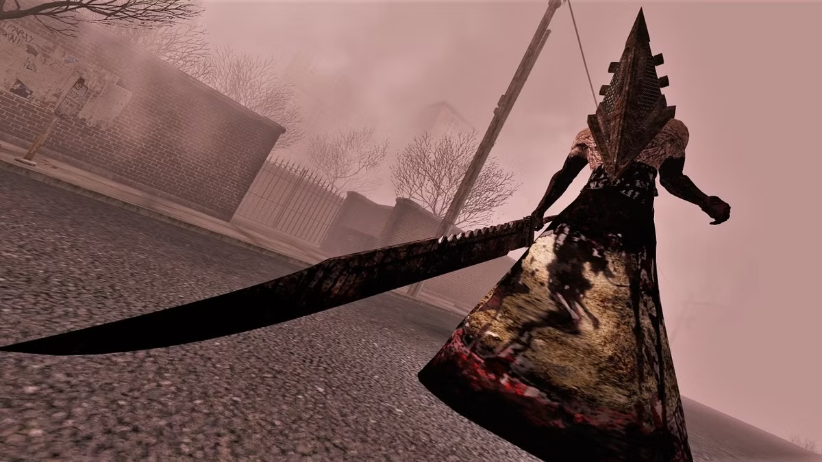Pyramid Head from the "Silent Hill" franchise