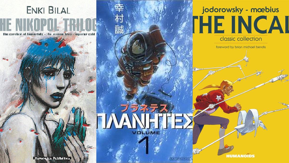 A trio a sci-fi graphic novels