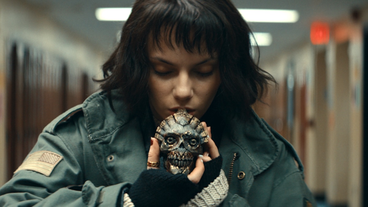 dafne keen holding a whistle