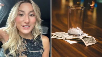 woman shares work experience (l) tips at the bar (r)