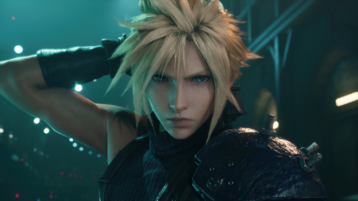 A young soldier gets ready to draw a sword in "Final Fantasy 7 Remake"