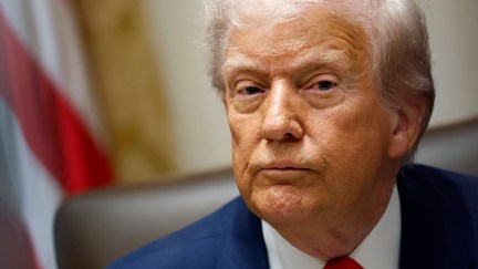 donald trump sitting