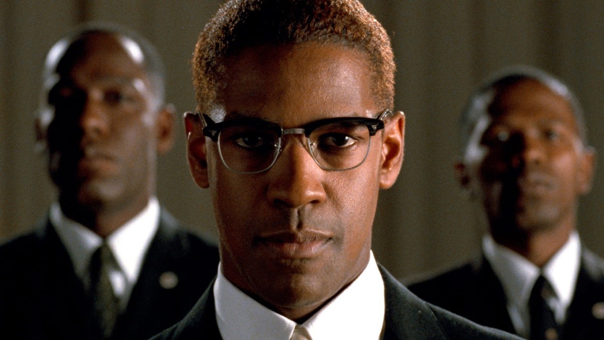 Denzel Washington as Malcom X in "Malcom X" 