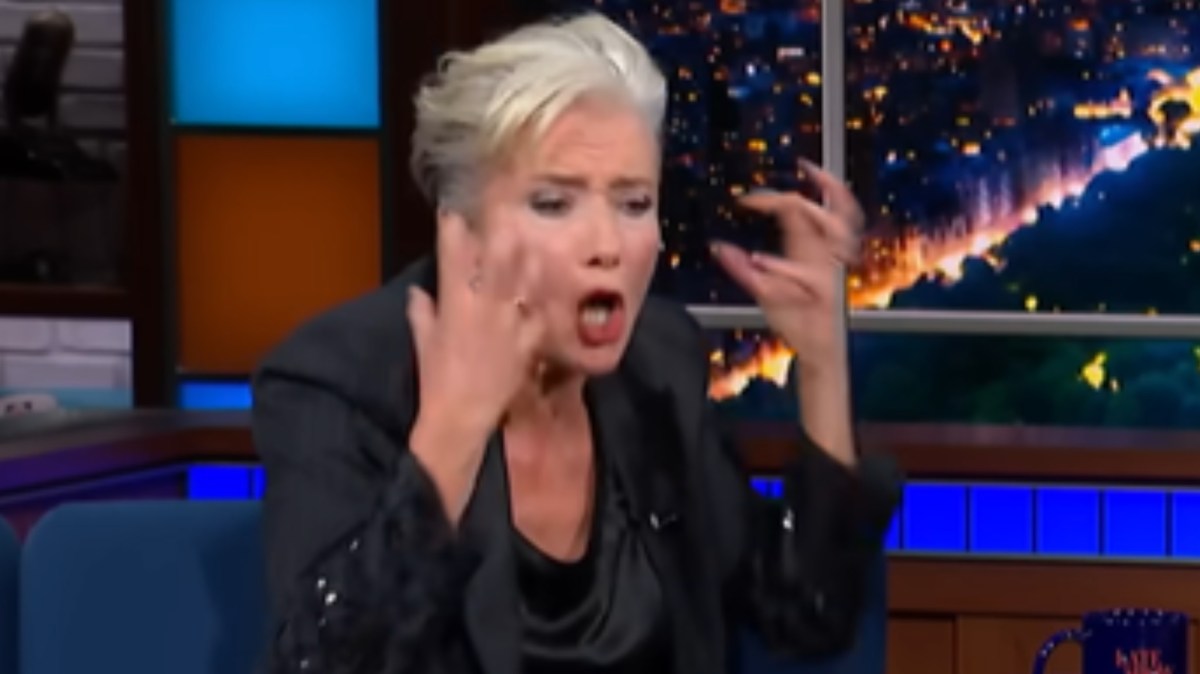 Emma Thompson is all of us being frustrated with AI.