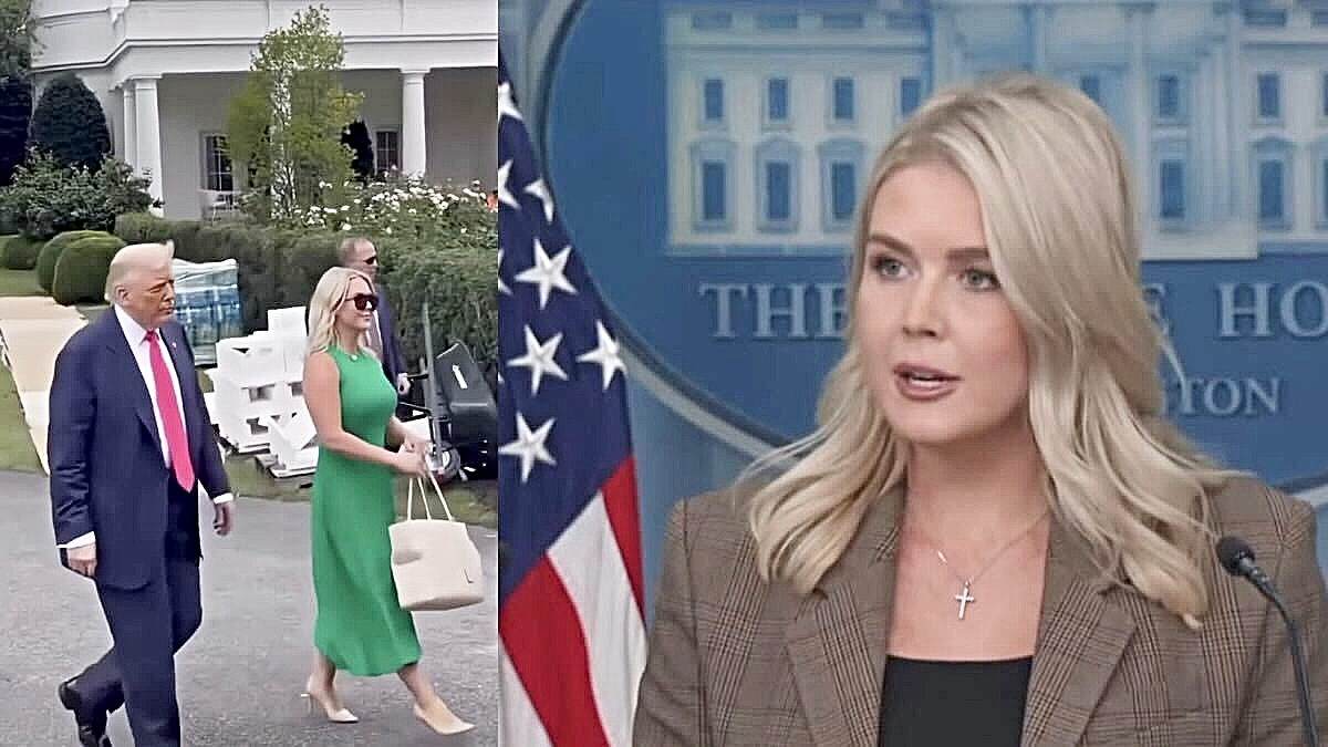 Donald Trump and Karoline Leavitt