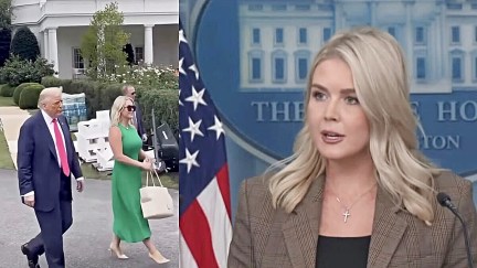 Donald Trump and Karoline Leavitt