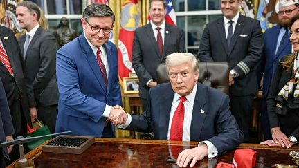 Mike Johnson and Donald Trump attacked Democrats