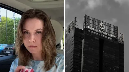 woman shares dining experience (l) four seasons hotel (r)