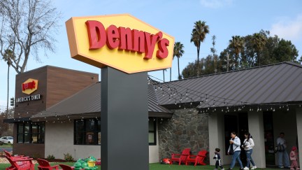HAYWARD, CALIFORNIA - FEBRUARY 14: A view of a Denny's restaurant on February 14, 2025 in Hayward, California. Restaurant chain Denny's announced plans to close up to 90 underperforming restaurants in 2025. (Photo by Justin Sullivan/Getty Images)