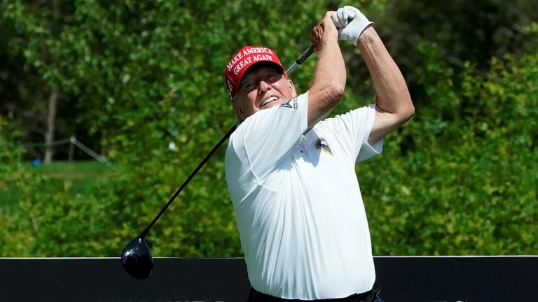 ‘Scum of the earth’: Donald Trump is back at a golf course after ...