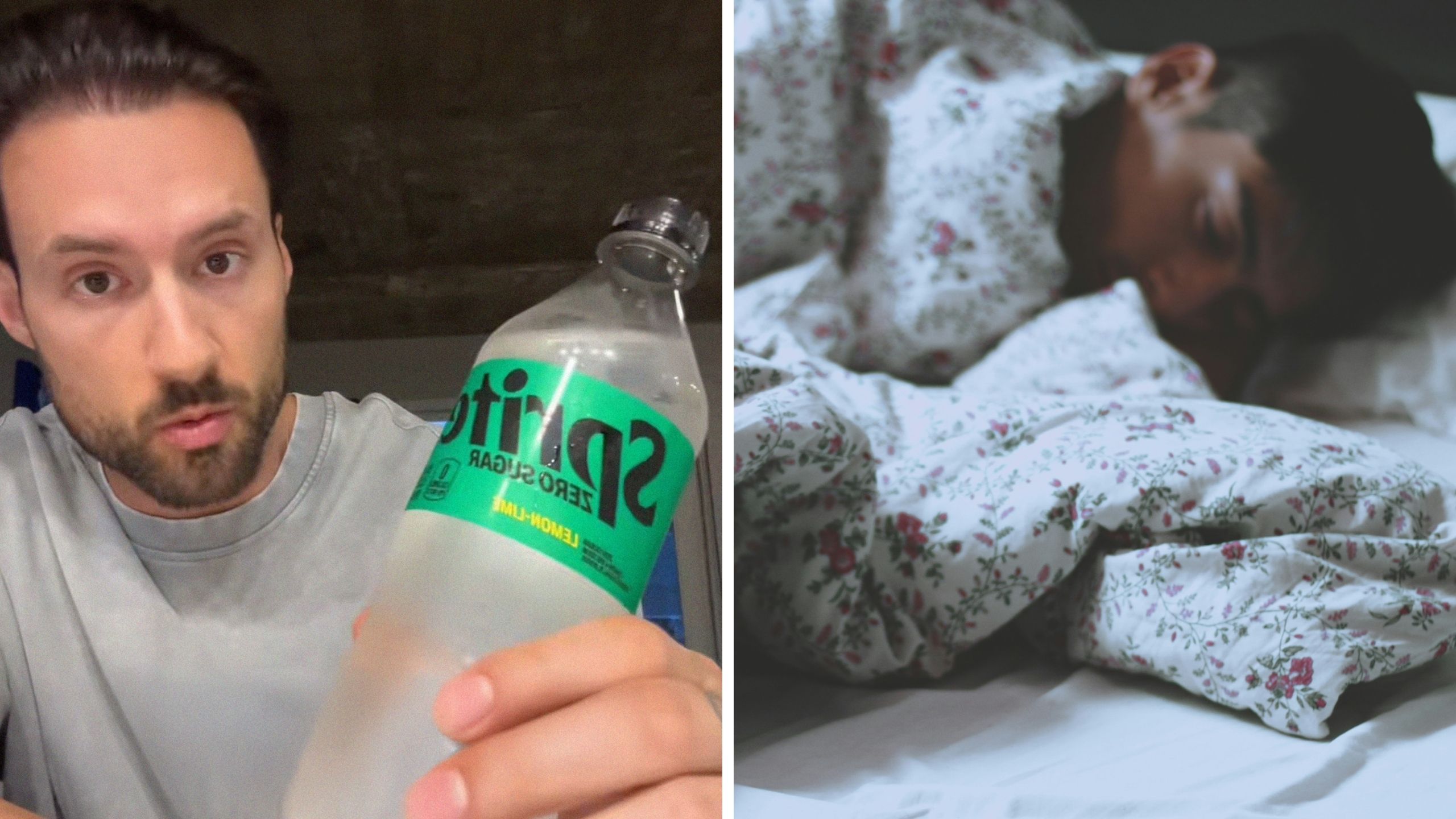 &lsquo;It is the perfect balance of minerals and electrolytes&rsquo;: Man drinks Sprite Zero before bed. Then he claims to have discovered a hidden benefit