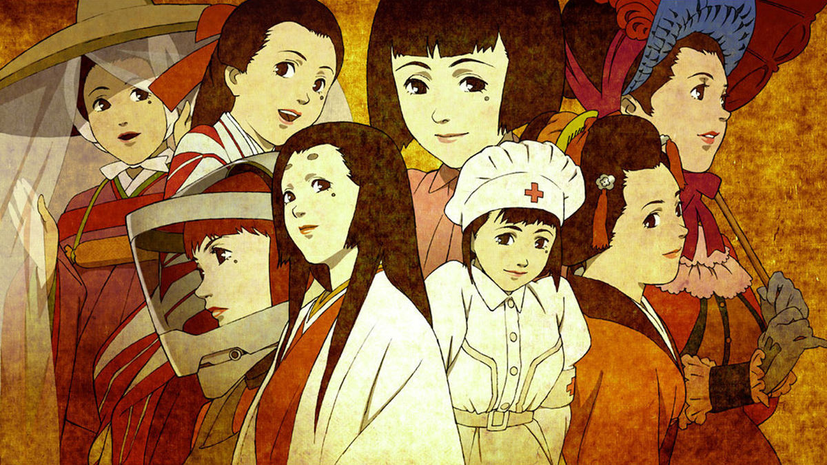Visions of a Japanese actress at different stages of her life in "Millennium Actress"