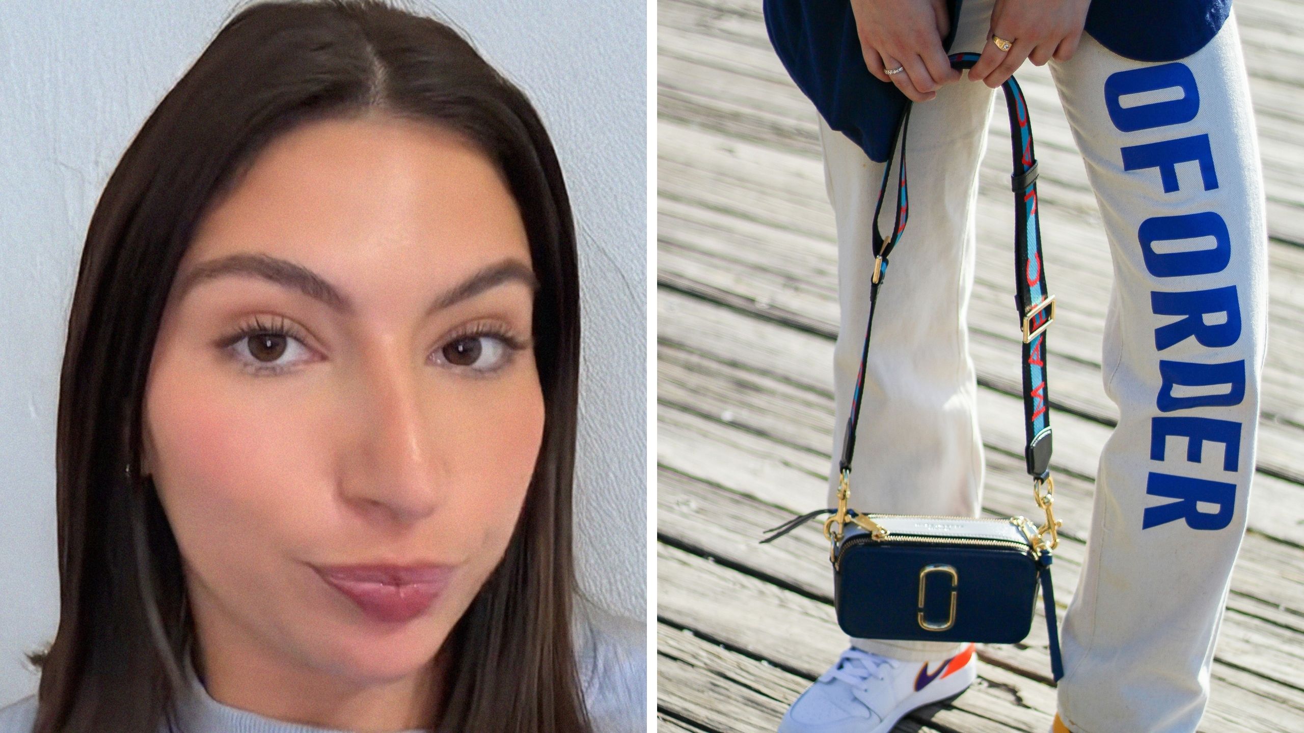 woman shares online purchase encounter (l) marc jacobs bag (r)