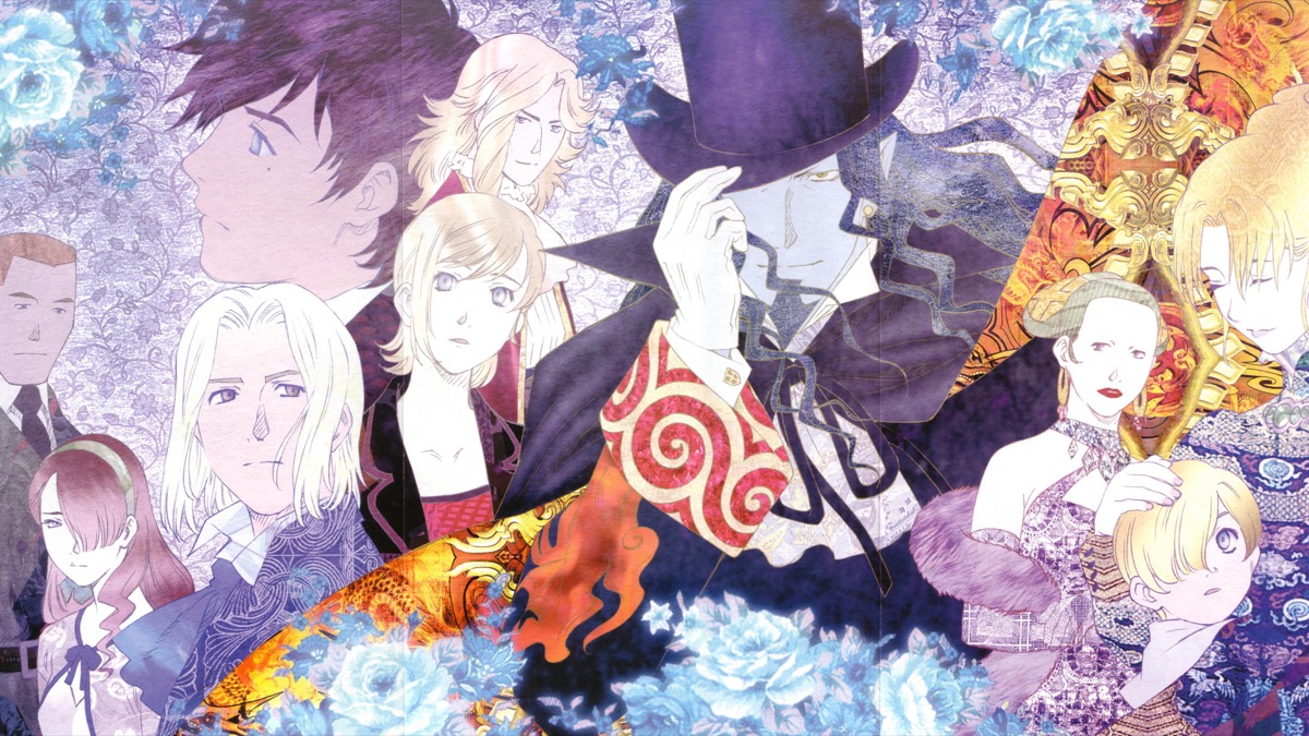 The kaleidoscopic cast of the Count of Monte Cristo anime