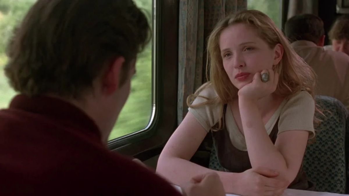 Ethan Hawke and Julie Delphy in Before Sunrise
