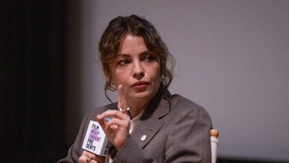 WEST HOLLYWOOD, CALIFORNIA - DECEMBER 06: Writer, director and actress Dolores Fonzi (L) and moderator Claudia Puig attend the Film Independent Special Screening of "Belén" at The West Hollywood EDITION on December 06, 2025 in West Hollywood, California. (Photo by Amanda Edwards/Getty Images for Film Independent)